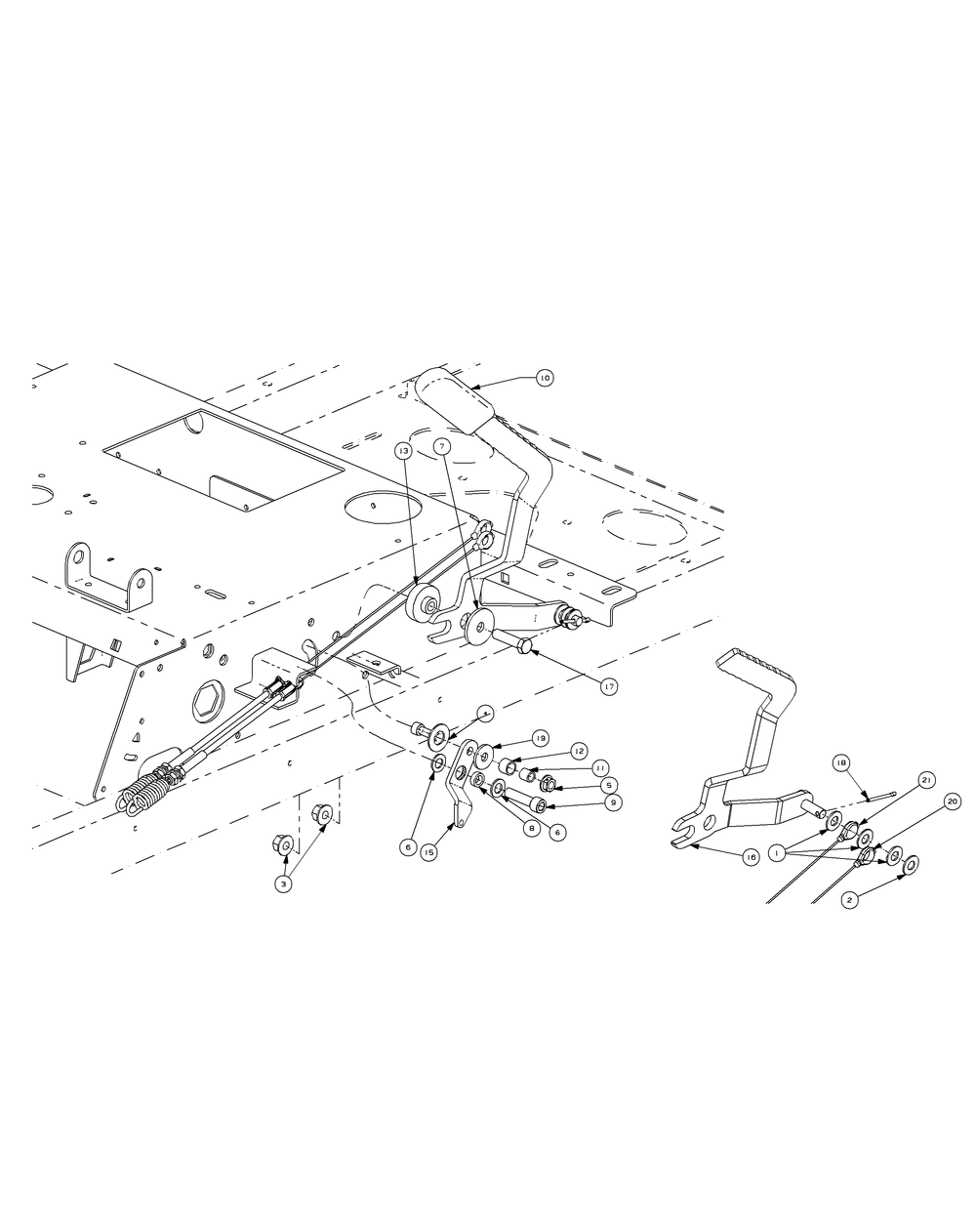 Brake Assembly 2009 And After Diagram and Parts List for Z-FORCE44 17AF3AGL-17AF3AGL010 Cub Cadet Lawn Tractor